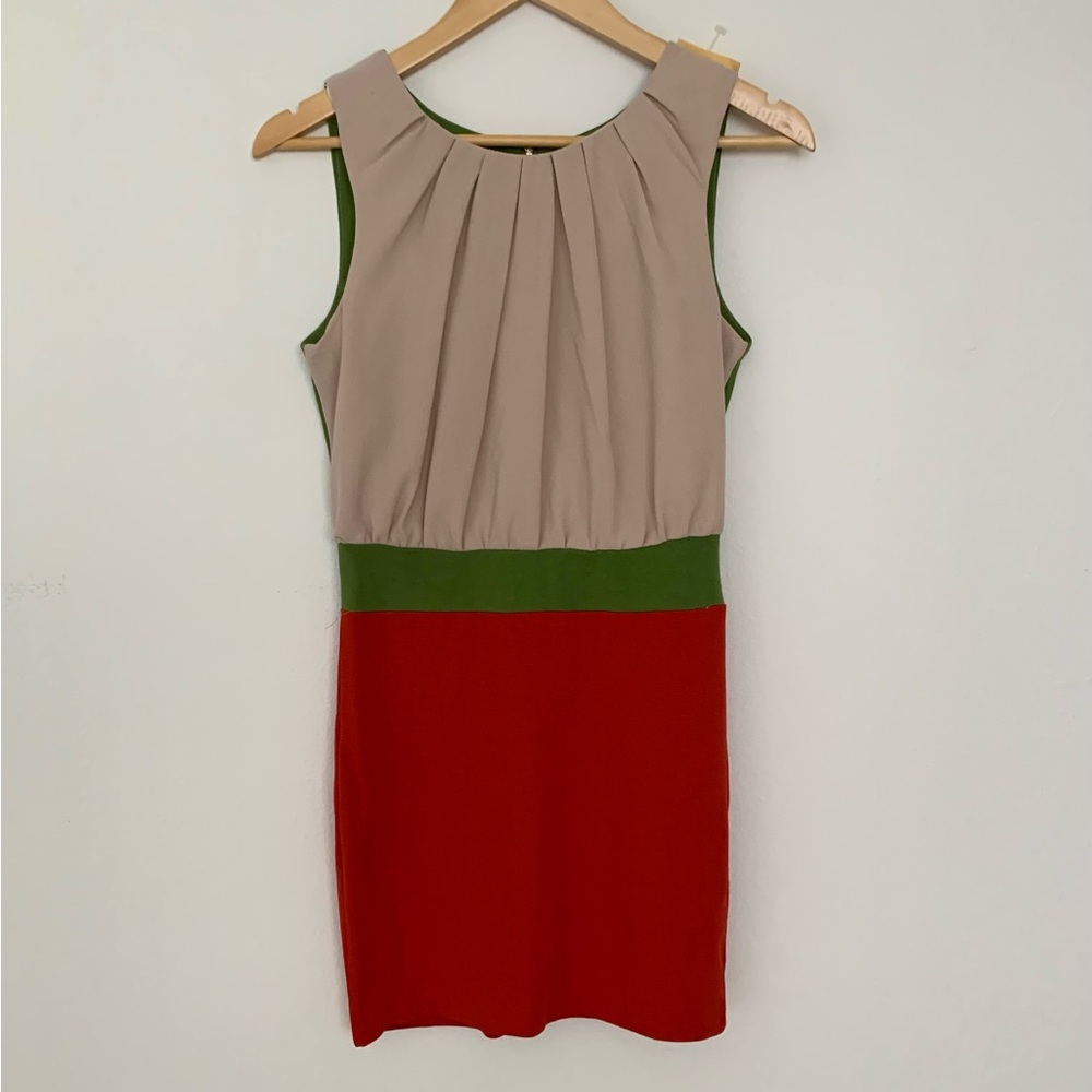 🆕 Boutique Japan colorblock knit zipper dress
